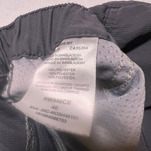 Wrangler Men 46 Gray Outdoor Cargo Shorts Hiking Elastic Waist Zip Pockets (K) - Picture 4 of 6